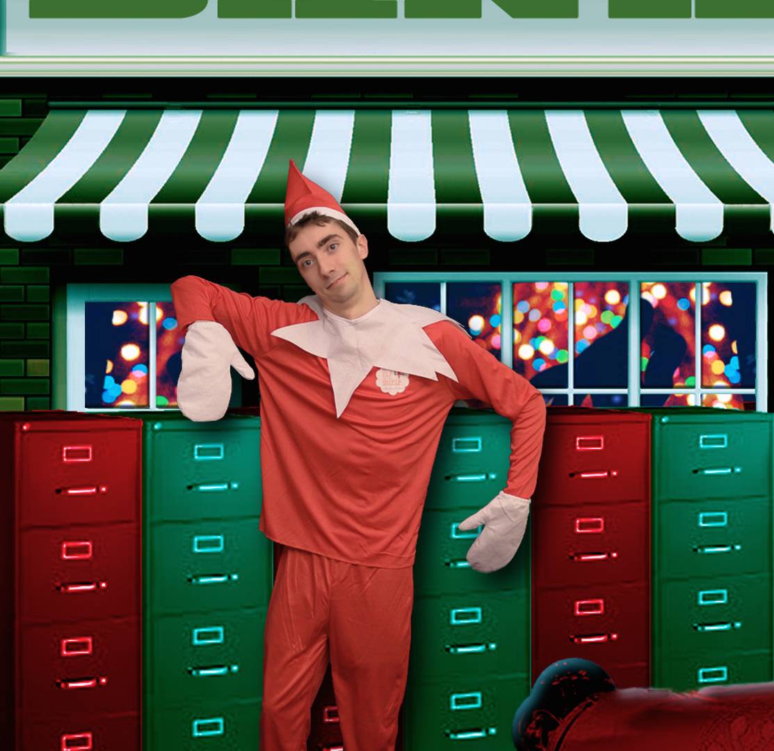 Joel Nau as Elf on the Shelf